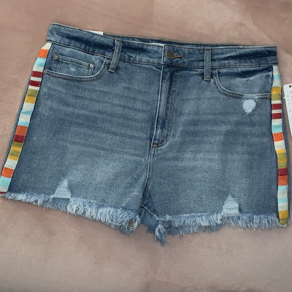 Tenseltown Denim Couture Shorts